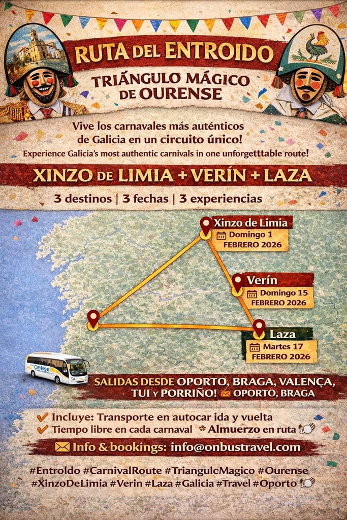 The Ourense Entroido Triangle